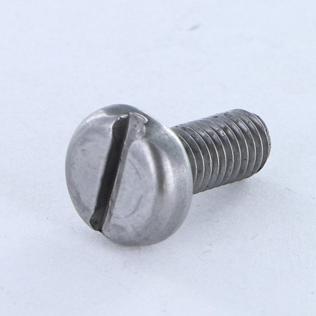 1 x Vis métaux Tête cylindrique large TCL Fendue M3X12 Acier brut microvis