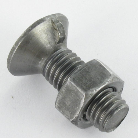 1 x Boulon de charrue Tête fraisée M12X40 1 Ergot Classe 8.8 Acier brut
