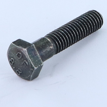 1 x Corps de boulon filetage partiel Tête hexagonale TH M8X40 Classe 8.8 Acier zingué noir