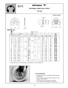 Anneau TRUARC"E" TYPE863 Arbre Diamètre 25 Acier brut 2