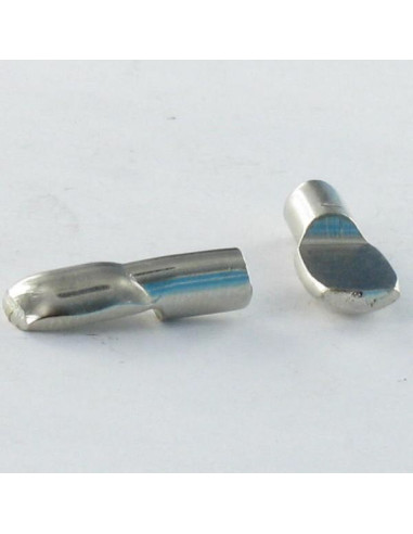 1 x Taquet Etagère PLAT 5X19.5 Acier nickelé
