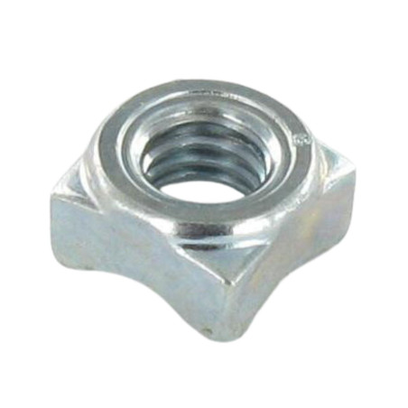 1 x Ecrou carré à souder M6 10X10X5 Acier zingué