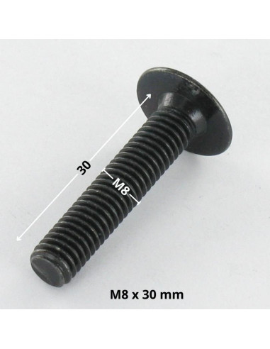 1 x Vis Poelier M8X30 Clé de 5 HC5 Acier zingué...