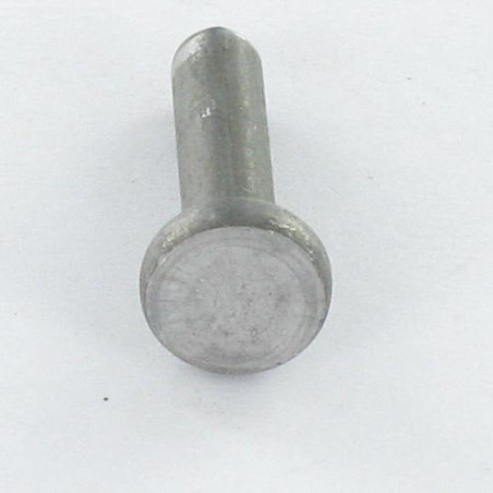 1 x Rivet à frapper Tête plate 6.5X10 Acier zingué EP.T2.5