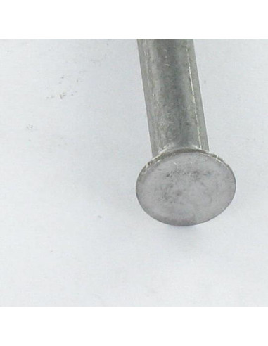 1 x Rivet à frapper Tête fraisée 3X8 Acier brut