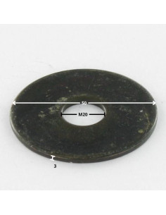 Rondelle Plate M20X50X3 L Acier brut 2