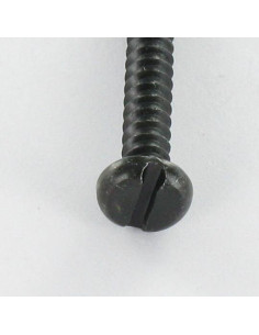 Vis tôle Tête cylindrique TC Fendue 3.5X16 Acier zingué noir 2