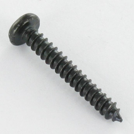 1 x Vis tôle Tête cylindrique TC Fendue 3.5X16 Acier zingué noir