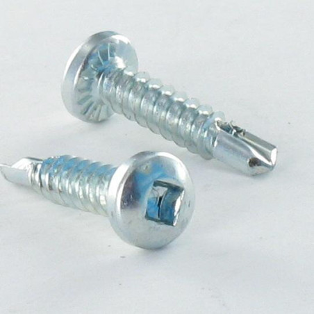 1 x Vis autoperceuse Tête cylindrique TC EMPR Carré 4.2X19 Acier zingué