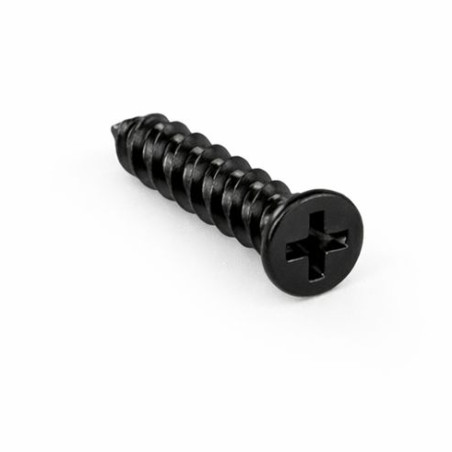 1 x Vis autotaraudeuse Pour Plastique Tête fraisée Phillips n° 0 1.4X3 Acier zingué noir microvis