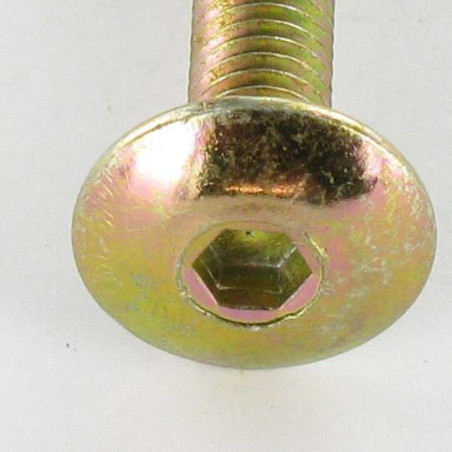 1 x Vis Poelier M8X50 Clé de 5 HC5 Bichromaté