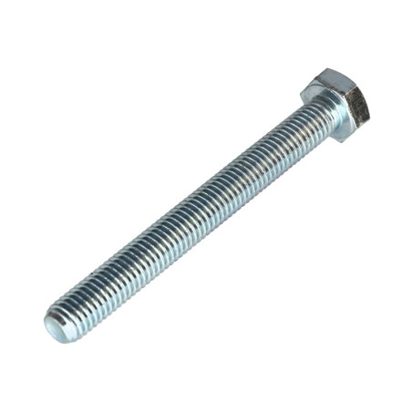 1 x Vis métaux Tête hexagonale TH M10X90 Classe 8.8 Acier zingué