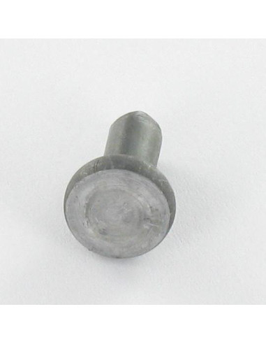 1 x Rivet à frapper Tête plate 4X16 Acier brut