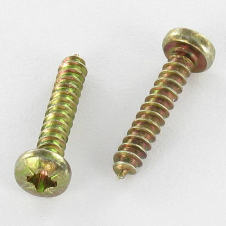 1 x Vis tôle tête cylindrique bombée large Pozi 3.5X9.5 Bichromaté