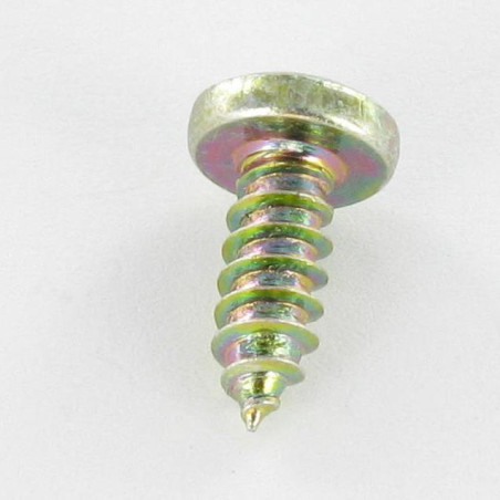 1 x Vis tôle tête cylindrique bombée large Pozi 3.5X9.5 Bichromaté
