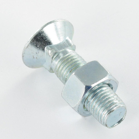 1 x Boulon de charrue TFCC tête fraisée collet carré 7/16UNF 11X50 Classe 8.8 Acier zingué