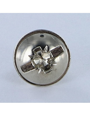 1 x Vis Poelier POZI et fendu M6X10 Acier nickelé