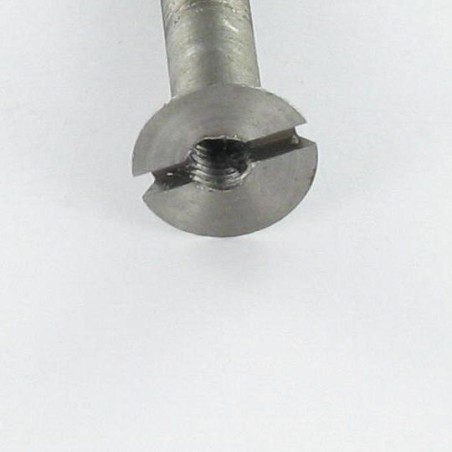 1 x Vis métaux Percée et taraudée M5X20 Filetée sur 11 M3.5 Pas de 60 Acier brut