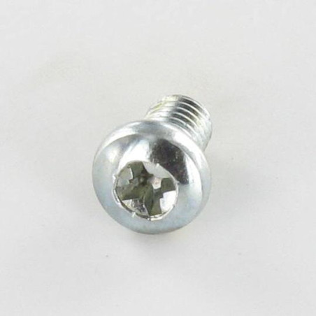 1 x Vis métaux Tête cylindrique bombée TCB Pozi N°2 M5X12 Diamètre de tête: 8 Acier zingué