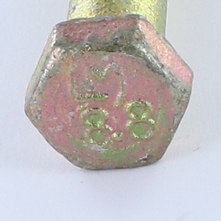 1 x Corps de boulon filetage partiel Tête hexagonale TH M12X232 Filetée sur 50 Classe 8.8 Bichromaté