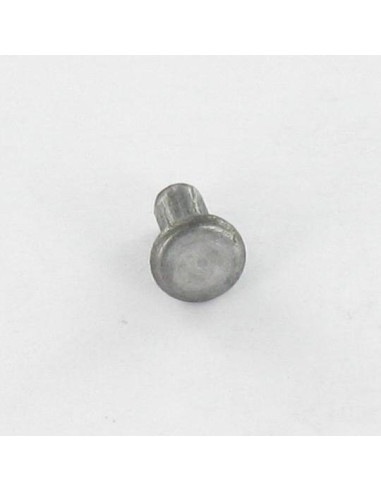 1 x Rivet à frapper Tête plate 4.8X18 Acier brut