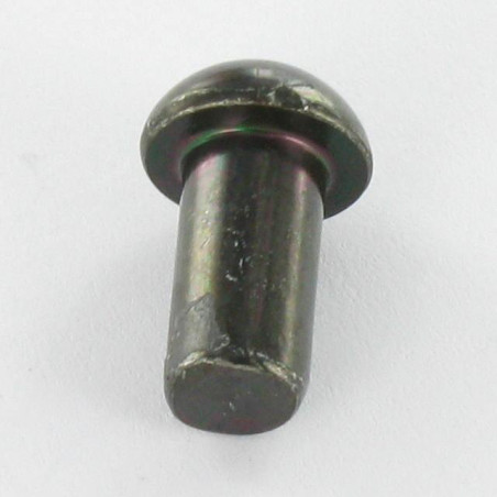 1 x Rivet à frapper Tête ronde TR 6.5X12 Acier zingué noir
