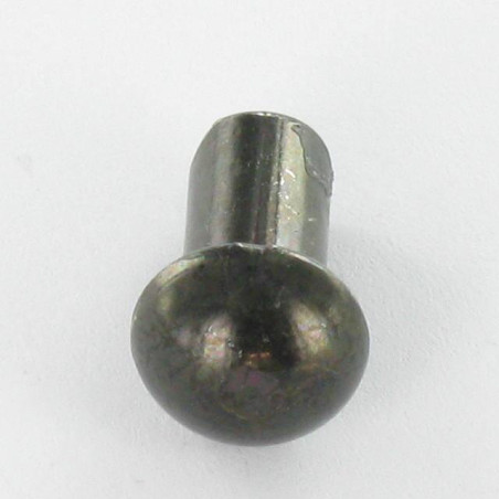 1 x Rivet à frapper Tête ronde TR 6.5X12 Acier zingué noir
