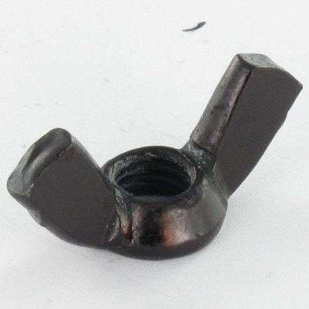 1 x Ecrou à oreille M6 Forme amEricaine Acier zingué noir