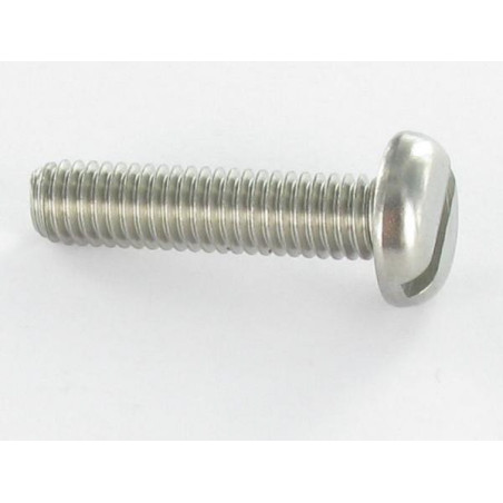 1 x Vis métaux Tête cylindrique large TCL Fendue M6X16 Acier chrome