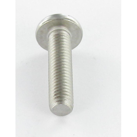 1 x Vis métaux Tête cylindrique large TCL Fendue M6X16 Acier chrome
