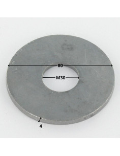 Rondelle Plate M30X80X4 LL Forte tenue à la corrosion... 2