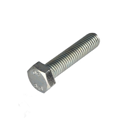 1 x Vis métaux Tête hexagonale TH M10X45 Classe 8.8 Acier zingué