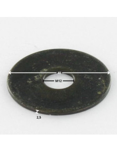 Rondelle Plate M12X40X2.5 LL Acier brut 2
