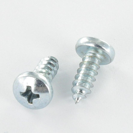 1 x Vis tôle tête cylindrique bombée large Phillips n° 3 6.3X32 Acier zingué