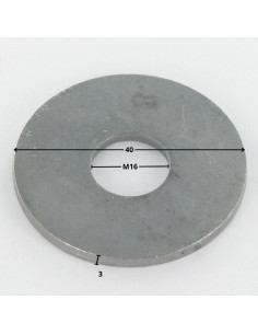 Rondelle Plate M16X40X3 L Forte tenue à la corrosion... 2
