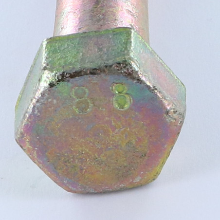 1 x Corps de boulon filetage partiel Tête hexagonale TH M18X150 Filetée sur 30 Classe 8.8 Bichromaté