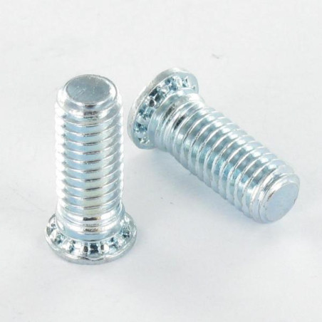 1 x Vis à sertir 6X16 Diamètre de tête: 8.2 Classe 8.8 Acier zingué