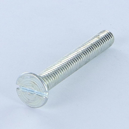 1 x Vis métaux Tête fraisée Fendue M2.5X40 Filetée sur 10 Acier brut microvis