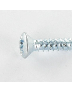 Vis tôle Tête fraisée bombée TFB Pozi 3.9X25 Acier zingué 2