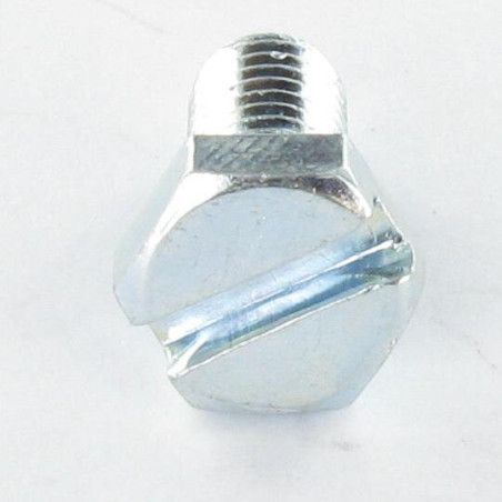 1 x Vis métaux Tête hexagonale TH M3X5 Fendue Acier brut microvis