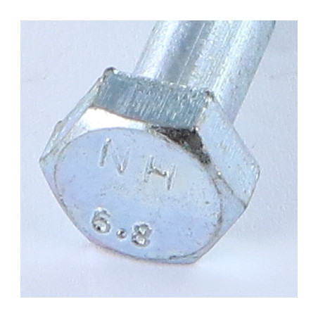 1 x Corps de boulon filetage partiel Tête hexagonale TH M8X40 Classe 6.8 Acier zingué Frein filet