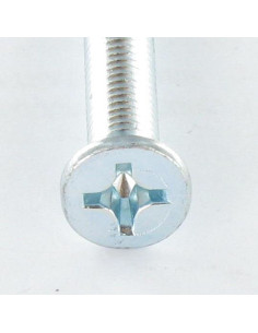 Vis métaux Tête fraisée Phillips n° 3 M6X16 Acier zingué 2