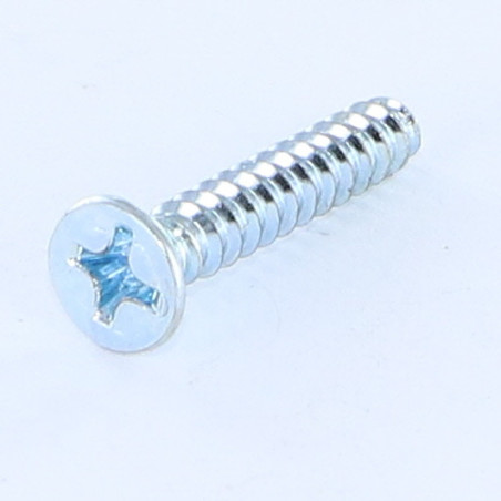 1 x Vis tôle Tête fraisée Phillips n° 2 Sans pointe 3.5X25 Acier zingué