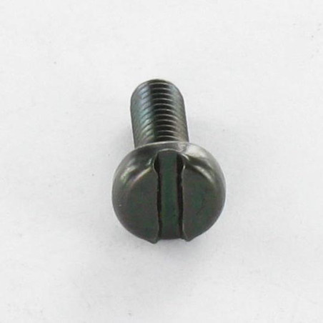 1 x Vis métaux Tête cylindrique large TCL Fendue M6X40 Acier zingué noir