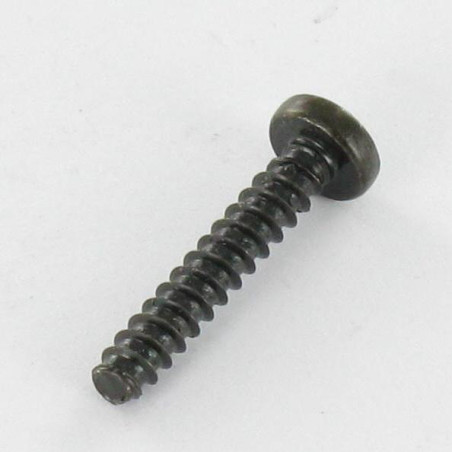 1 x Vis tôle tête cylindrique bombée large Pozi 2.9X9.5 Acier zingué noir Sans pointe