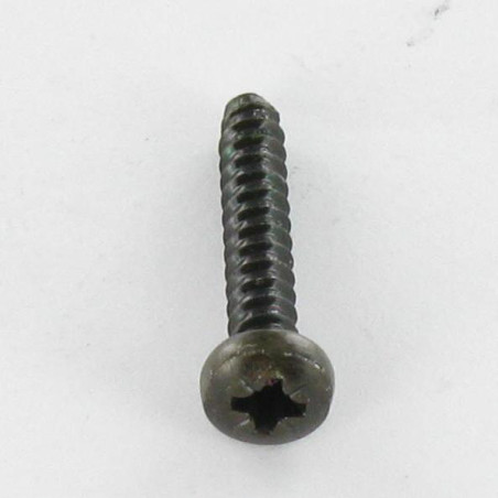 1 x Vis tôle tête cylindrique bombée large Pozi 2.9X16 Acier zingué noir Sans pointe
