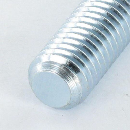 1 x Vis métaux Sans tête Fendue M6X120 Bout plat Acier zingué