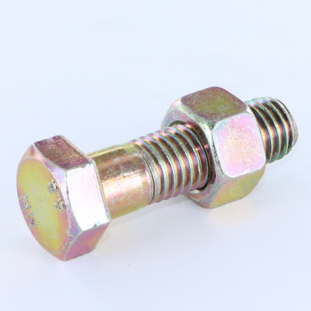 1 x Boulon (vendu avec Ecrou) Tête hexagonale TH M8X45 Bichromaté