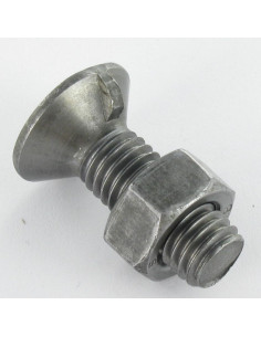 Boulon de charrue Tête fraisée M10X30 1 Ergot Classe 8.8...