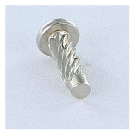 1 x Rivet SIM ou fausse vis à frapper Type U Tête ronde TR 2.54X 1/4 Acier nickelé